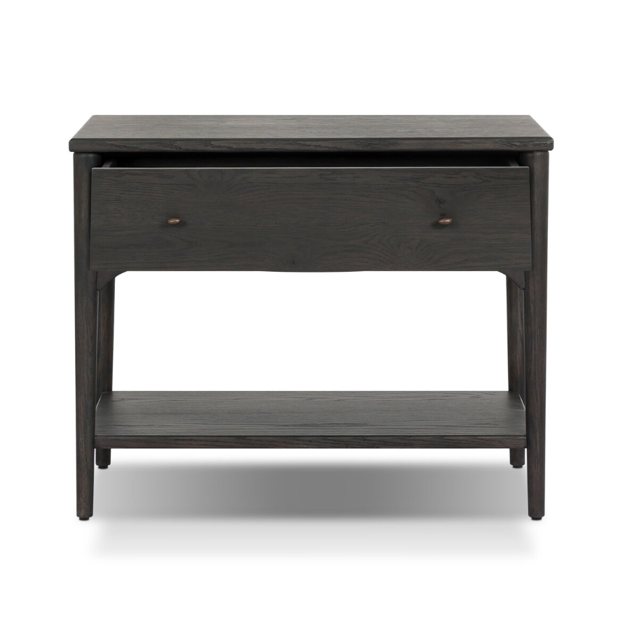 Amber Lewis X Four Hands Lizzy Nightstand: Front Open Drawer Product View