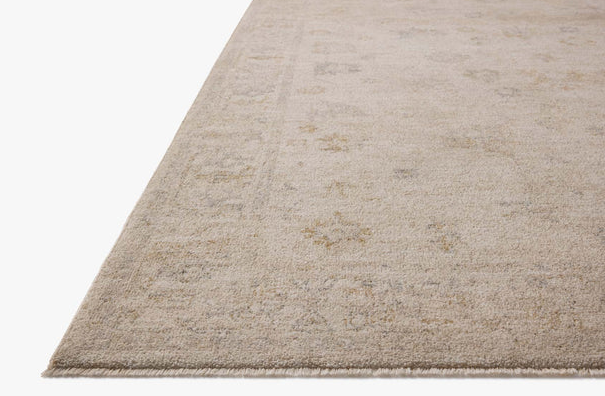 Chris Loves Julia x Loloi Louisa Rug in Oatmeal/Stone: Product Pile Height View