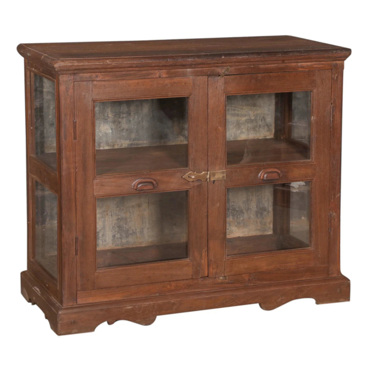 Dark Teak Lowboy Cabinet-Style Two: Available at City Home PDX