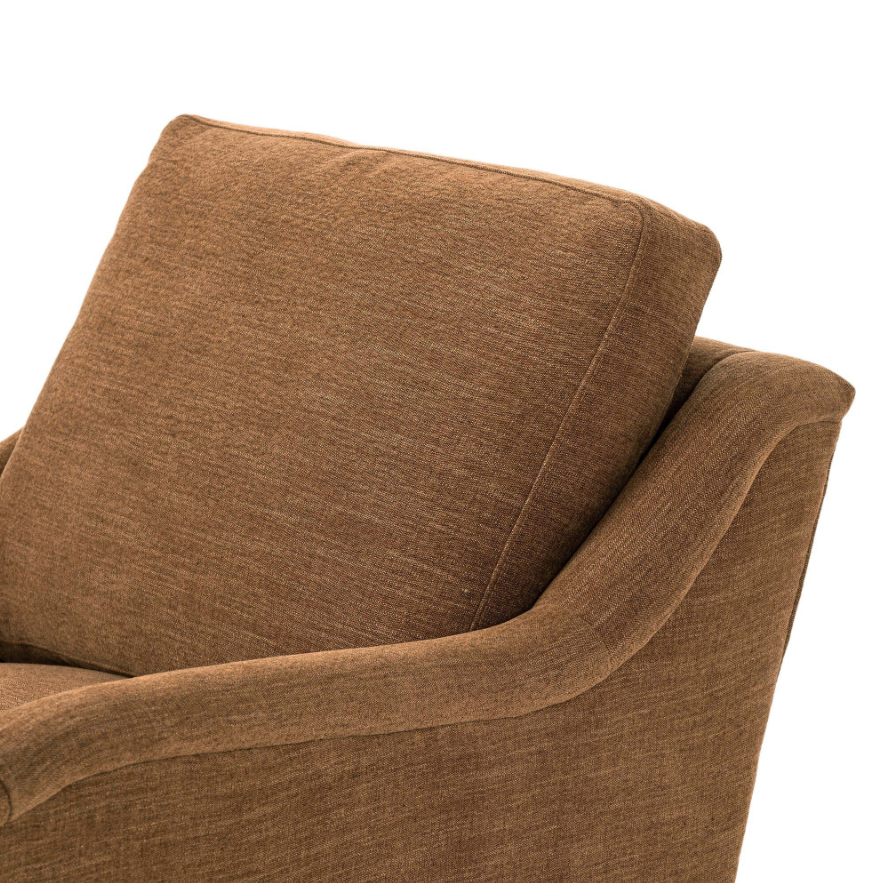 Amber Lewis X Four Hands Lynne Chair-Laughlin Ochre:  Product Backrest View
