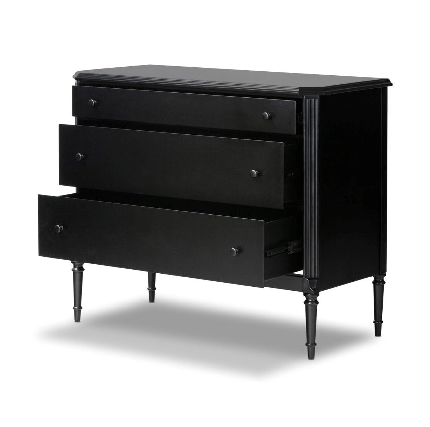 Lendon 3 Drawer Dresser: Open Drawer View