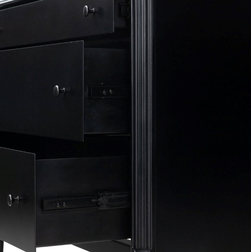 Lendon 3 Drawer Dresser: Side-Mount Metal Glides