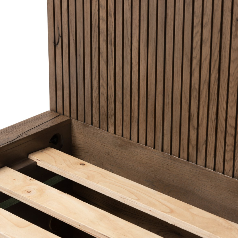 Leo Bed-King-Rustic Grey: Up-Close Product View