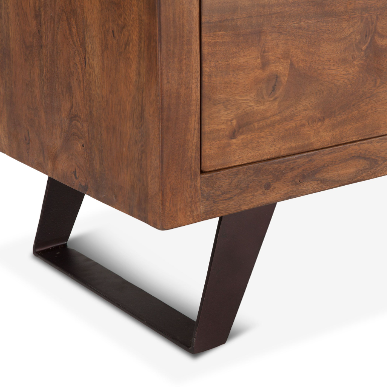 London Loft Wood Dresser: Product Legs View