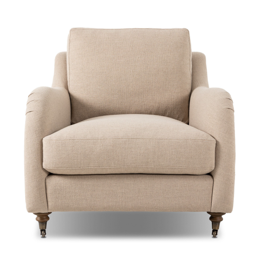Amber Lewis X Four Hands Lynne Chair-Antwerp Taupe: Available at City Home PDX
