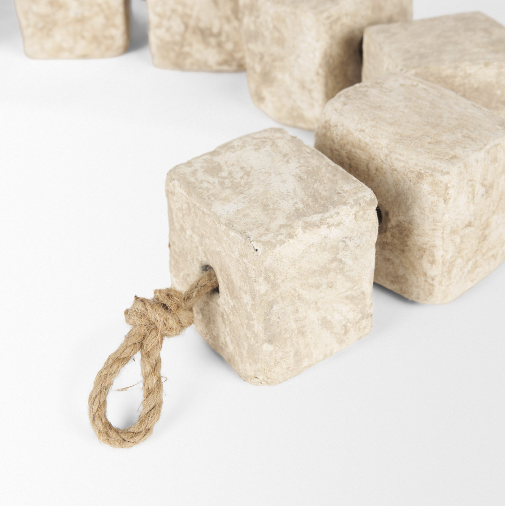 Mala Paper Mache Cube Garland: Up-Close Product View