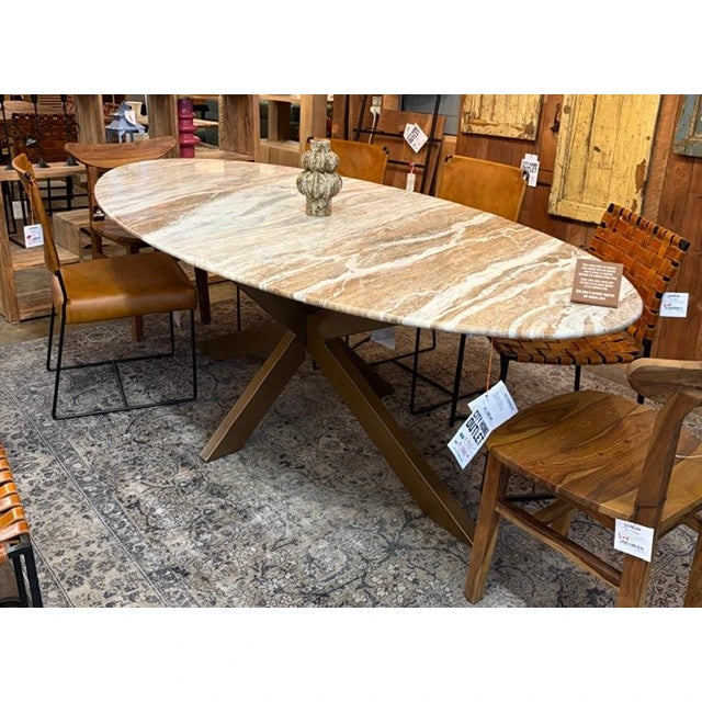 Malibu 90" Oval Dining Table: Available at City Home PDX Outlet 