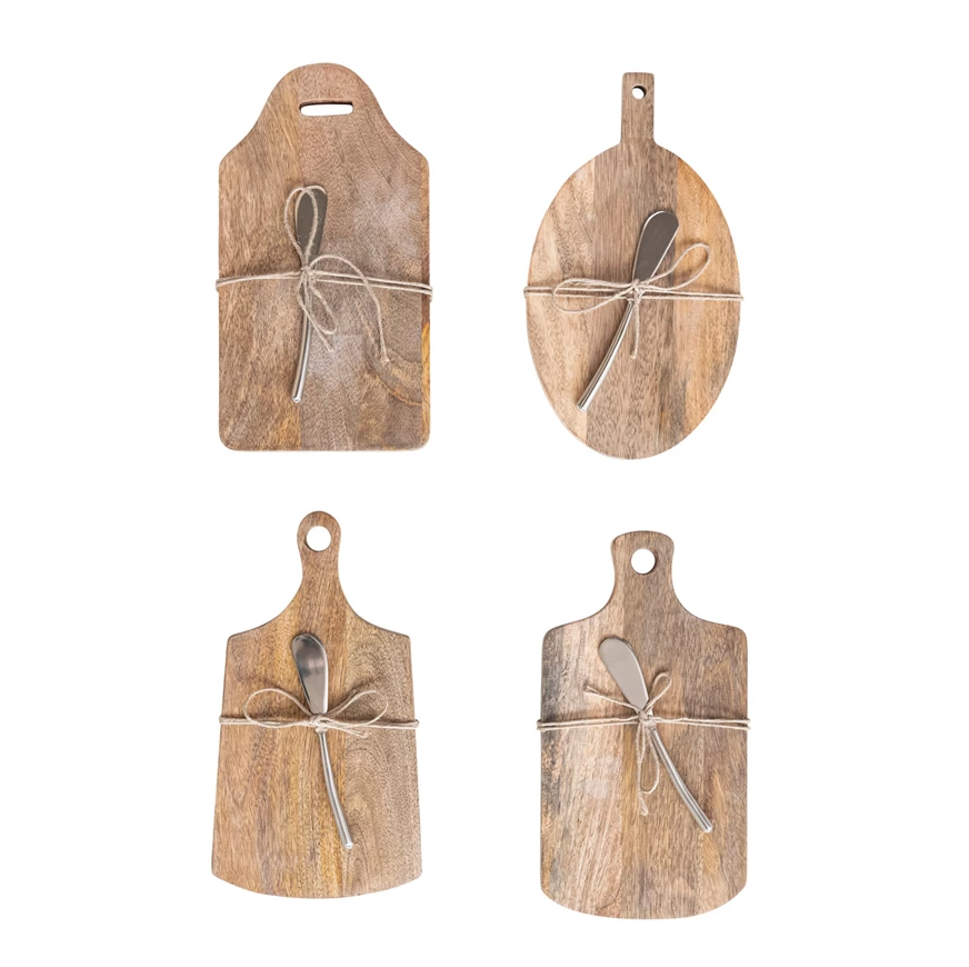 Mango Wood Cheese Cutting Board: Available at City Home PDX