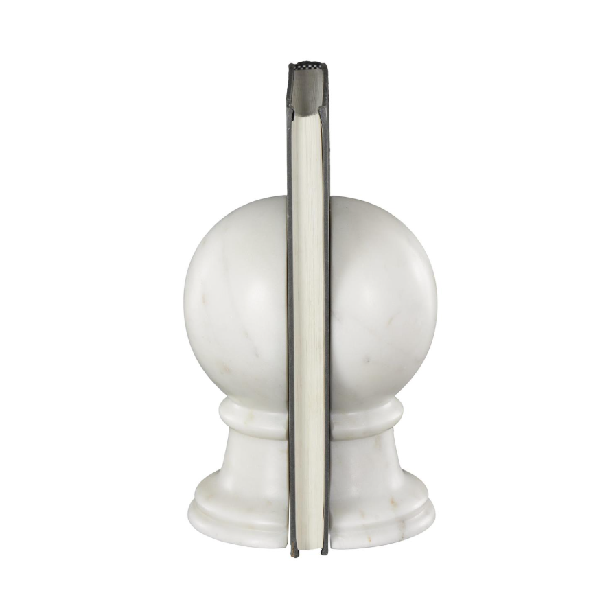 Marble Globe Bookends: Product View