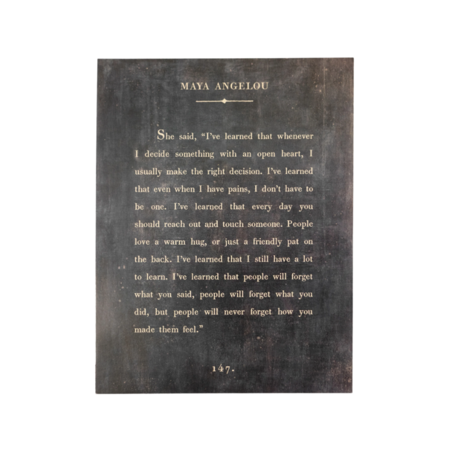 Maya Angelou Art Poster: Available at City Home PDX