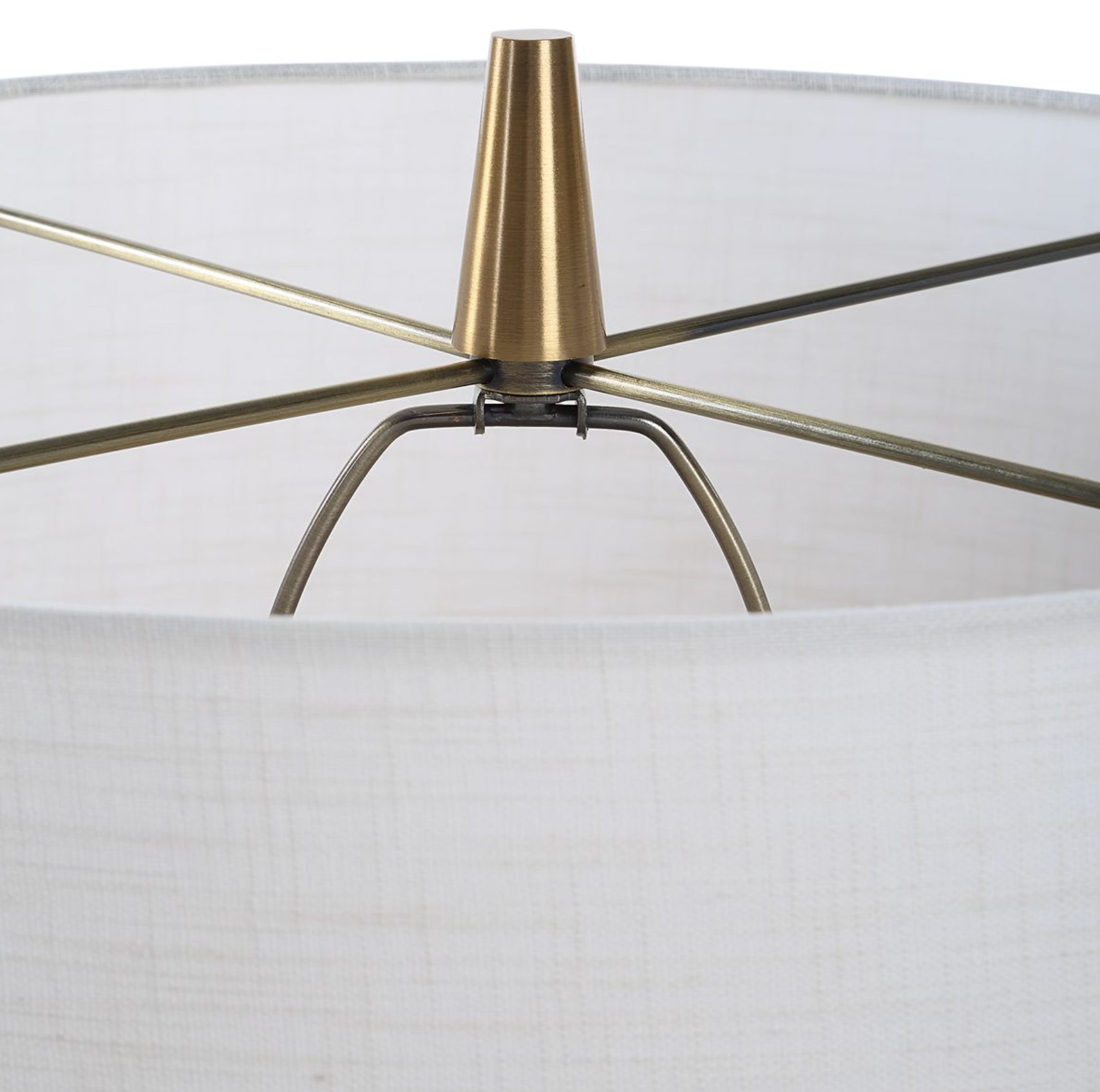 Mendell Table Lamp: Antique Brass Accents View