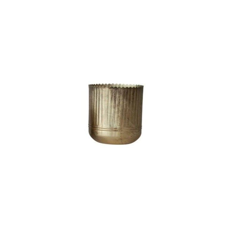 Metal Ribbed Large Planter: Available at City Home PDX