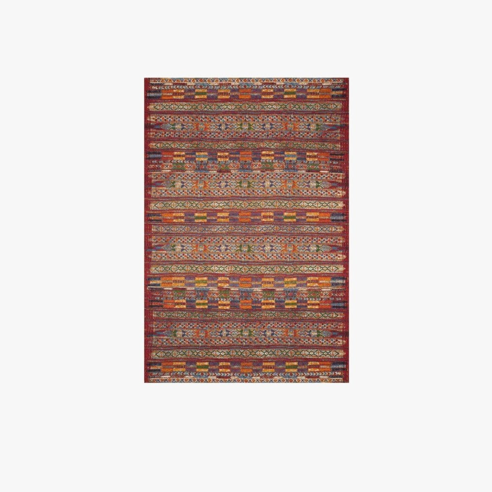 Mika Rug in Red/Multi: Available at City Home PDX