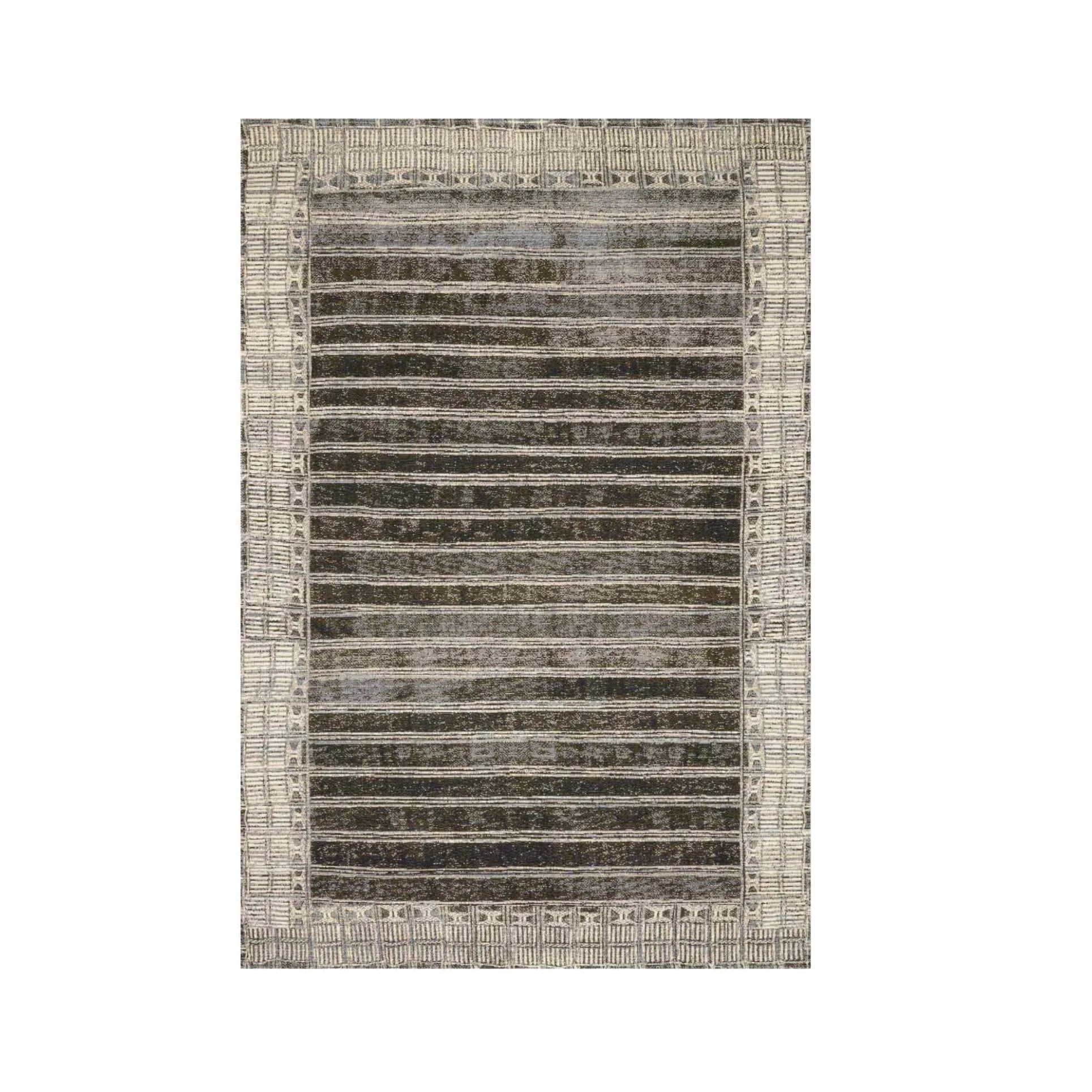 Mika Rug in Charcoal/Ivory: Available at City Home PDX