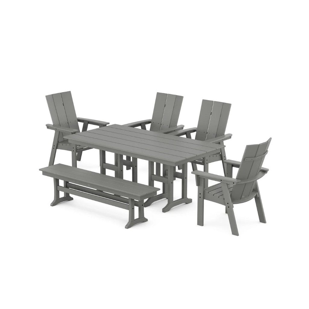 Curved Adirondack 6PC Dining Set: Available at City Home PDX