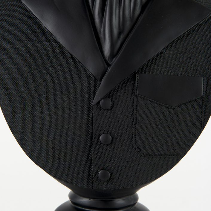 Mozart Statue-Black: 3rd Up-Close Product View