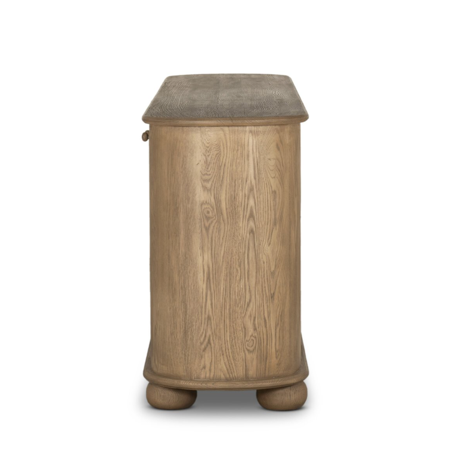 Amber Lewis X Four Hands Makai Sideboard-Light Wash Oak: Product Side View