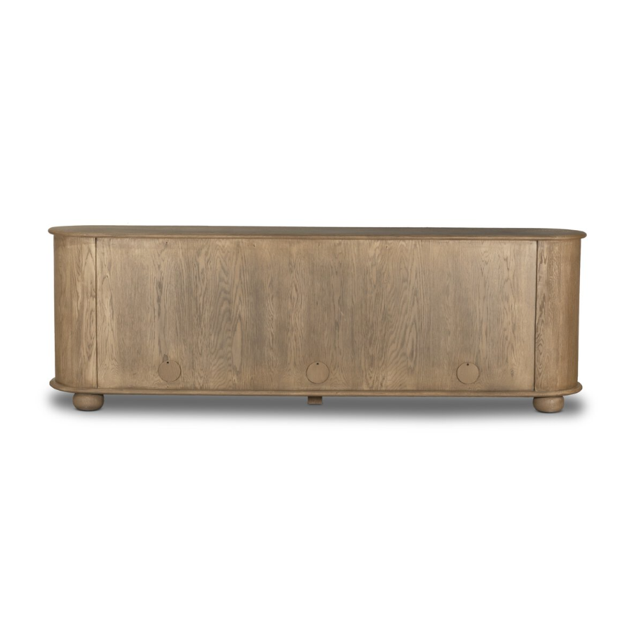 Amber Lewis X Four Hands Makai Sideboard-Light Wash Oak: Product Back View