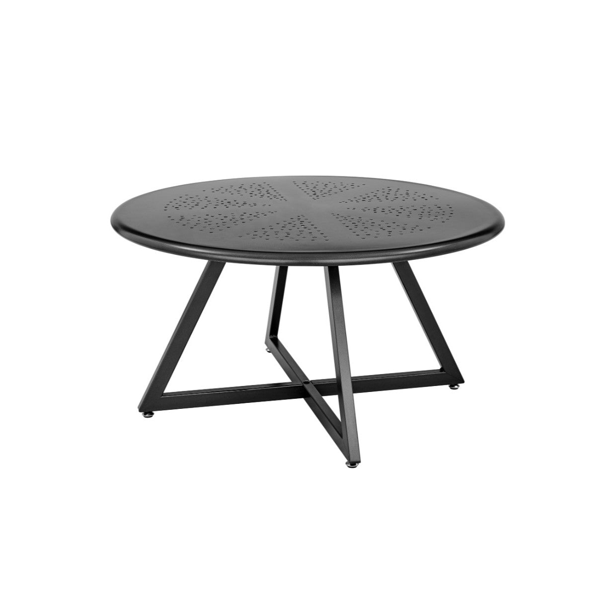 Markle KD Outdoor Metal Round Coffee Table: Available at City Home PDX