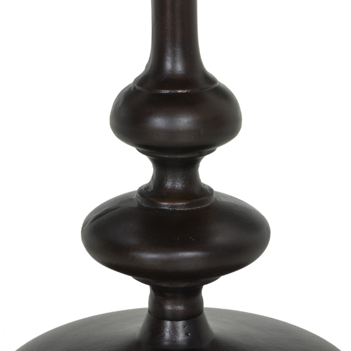 Marlow Matchstick Pedestal Table-Antique Rust: Product Details View