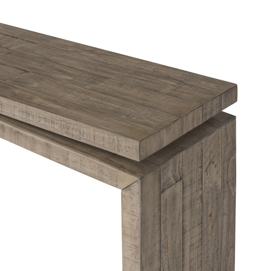 Matthes Console Table-Weathered Wheat: Product Tabletop View