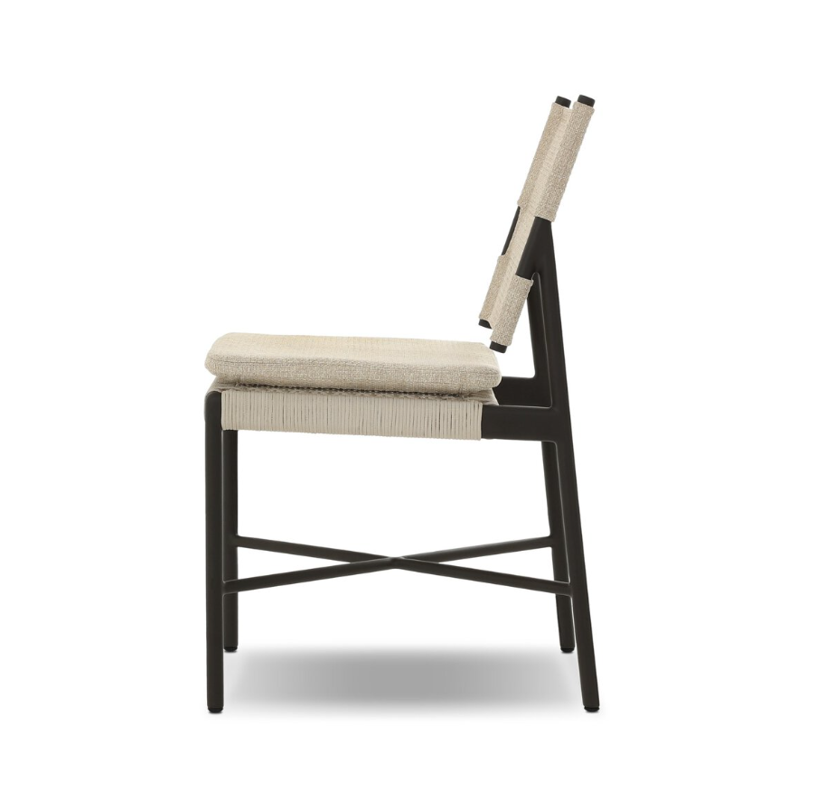 Miller Outdoor Dining Chair: Product Side View