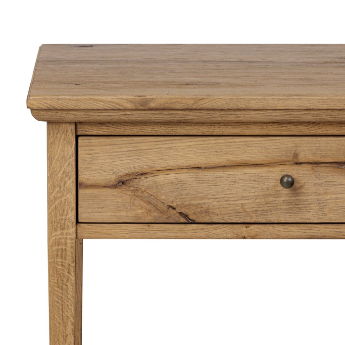 Amber Lewis X Four Hands Mott Nightstand: Up-Close Front Product Corner View