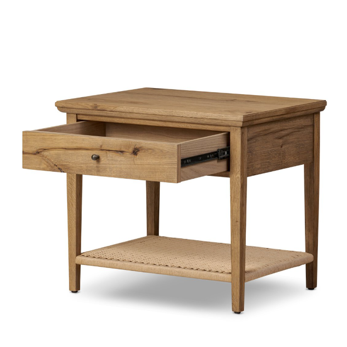 Amber Lewis X Four Hands Mott Nightstand: Open Storage Product View
