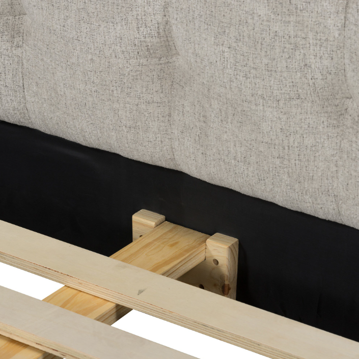 Newhall Bed-Plushtone Linen: Up-Close Product View