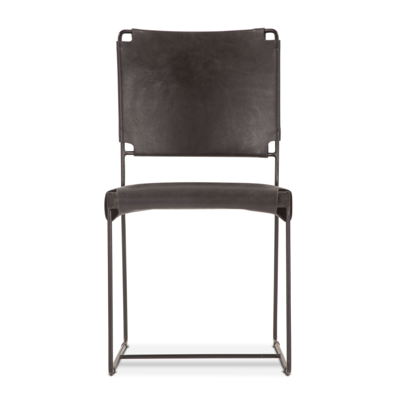 New York Dining Chair-Black: Front Product View