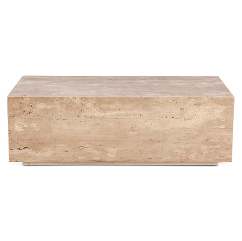 Nile 50" Drum Coffee Table: Product Back View