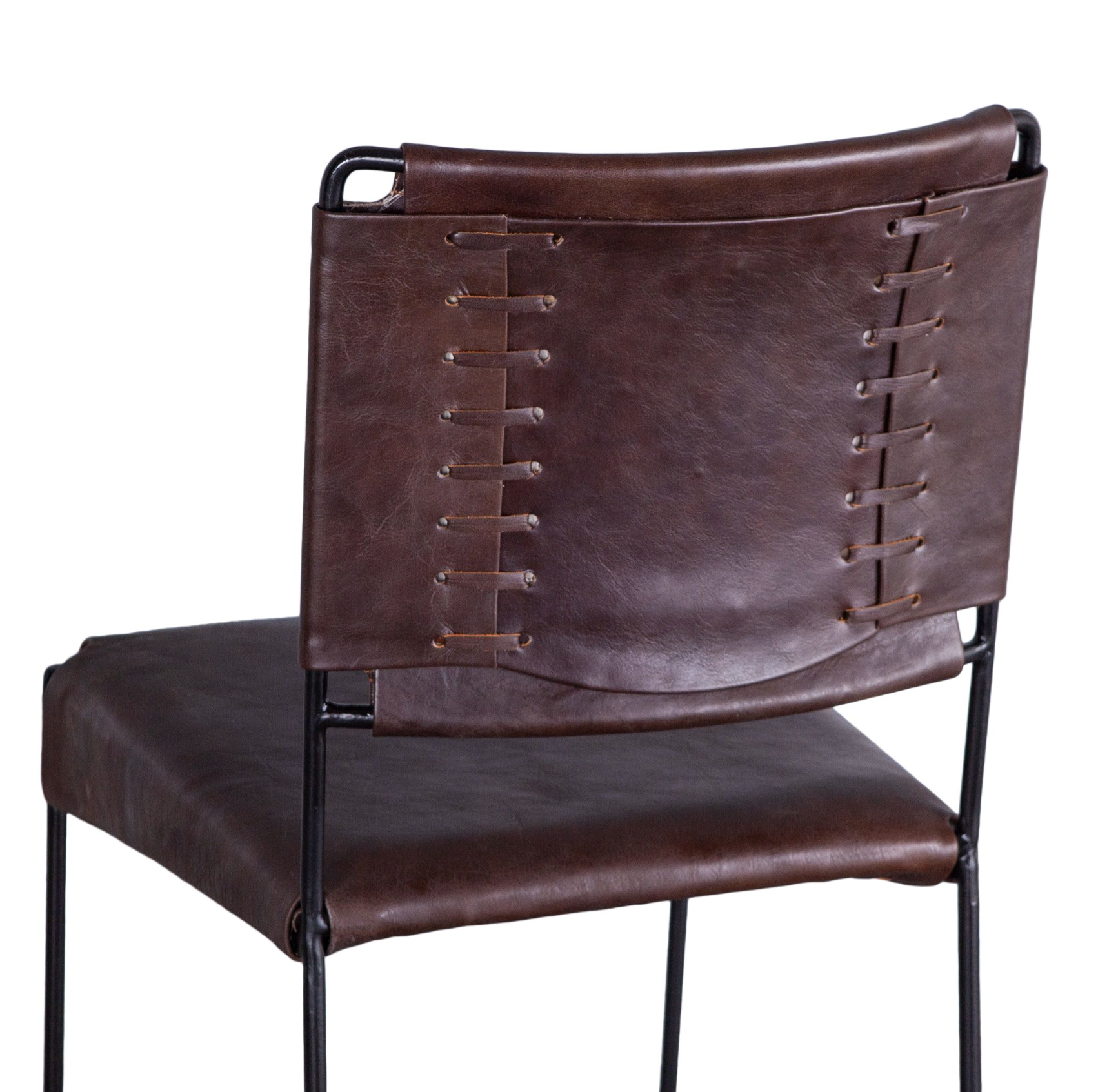 New York 17" Counter Chair-Chocolate: Product Back View