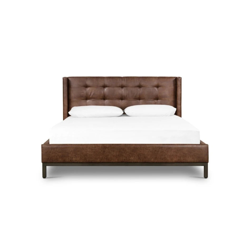 Newhall Bed-Vintage Tobacco: Available at City Home PDX
