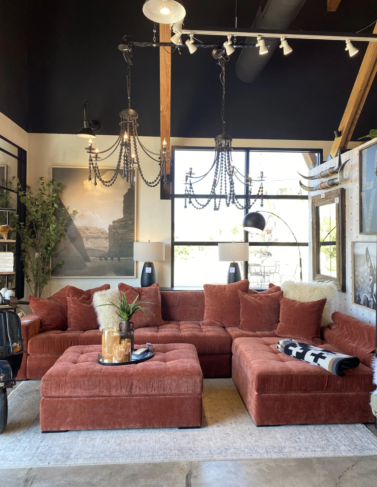 Custom Noah Sectional-Contessa Paprika: Available at City Home PDX 