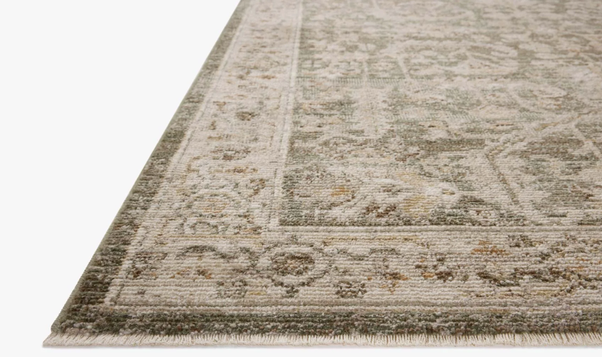 Magnolia Home By Joanna Gaines X Loloi Pace Rug in Forrest/Natural: Pile Height Product View