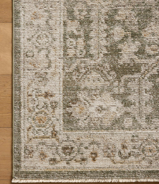 Magnolia Home By Joanna Gaines X Loloi Pace Rug in Forrest/Natural: Up-Close Product Pattern View