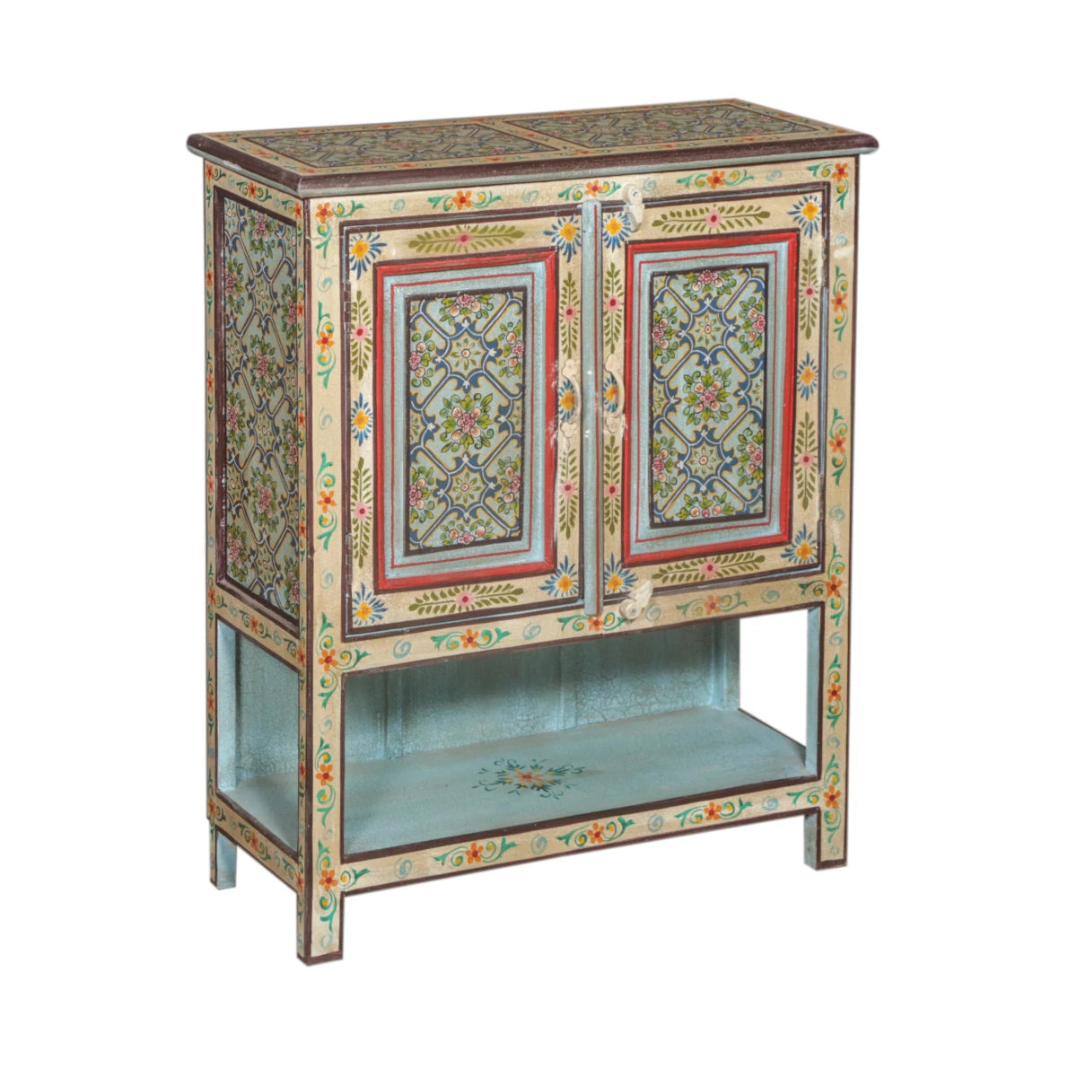 Painted Small Teak Cabinet-Style A: Available at City Home PDX