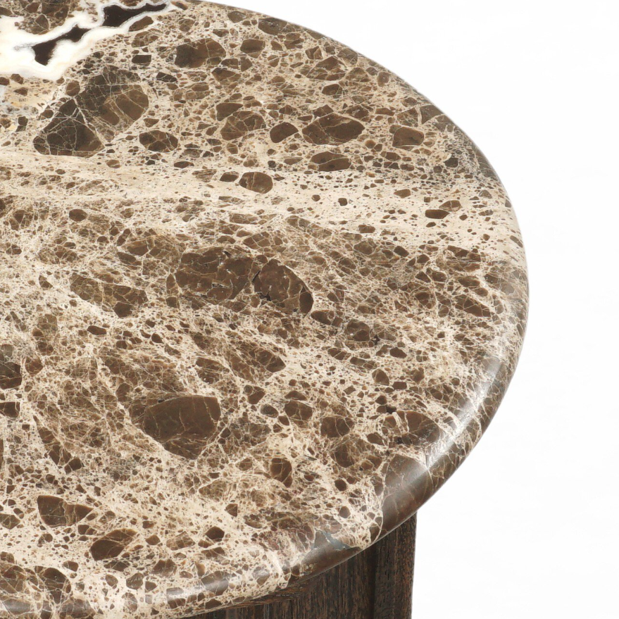 Palvo End Table: Up-Close Tabletop View