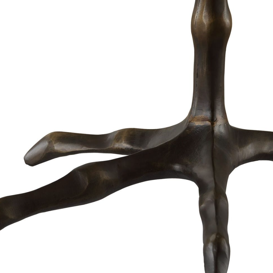 Perch Table Lamp: Bird-leg silhouette Base View