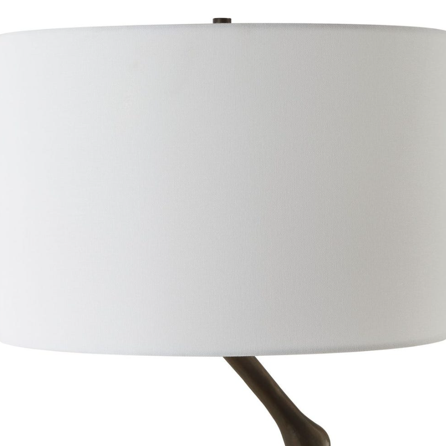 Perch Table Lamp: Hardback Drum Shade View