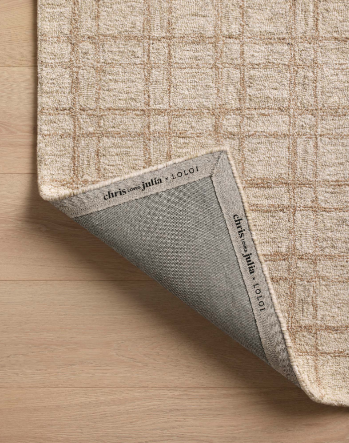 Chris Loves Julia X Loloi Polly Rug in Khaki/Sand