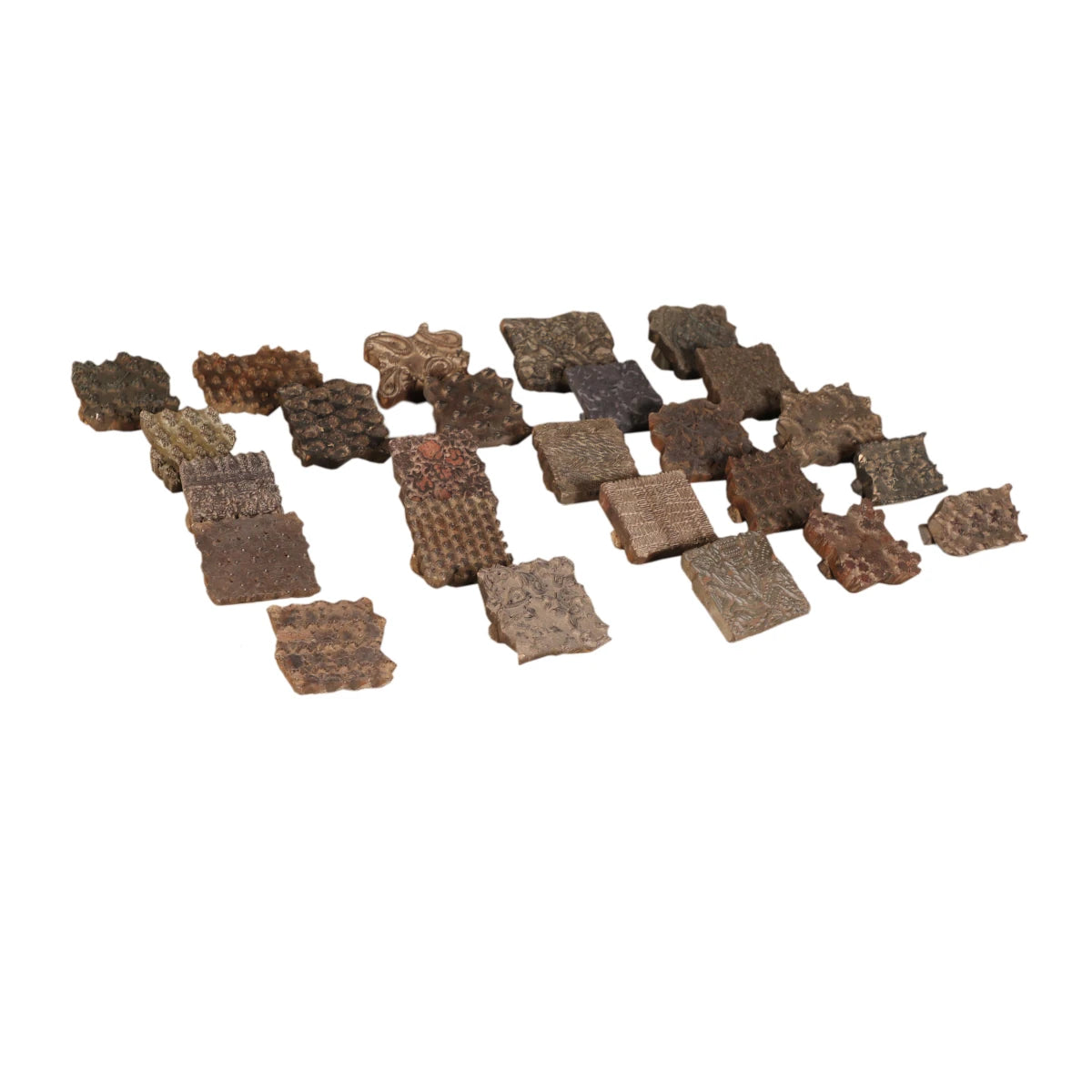 Teak Print Blocks-Style Two: Product View