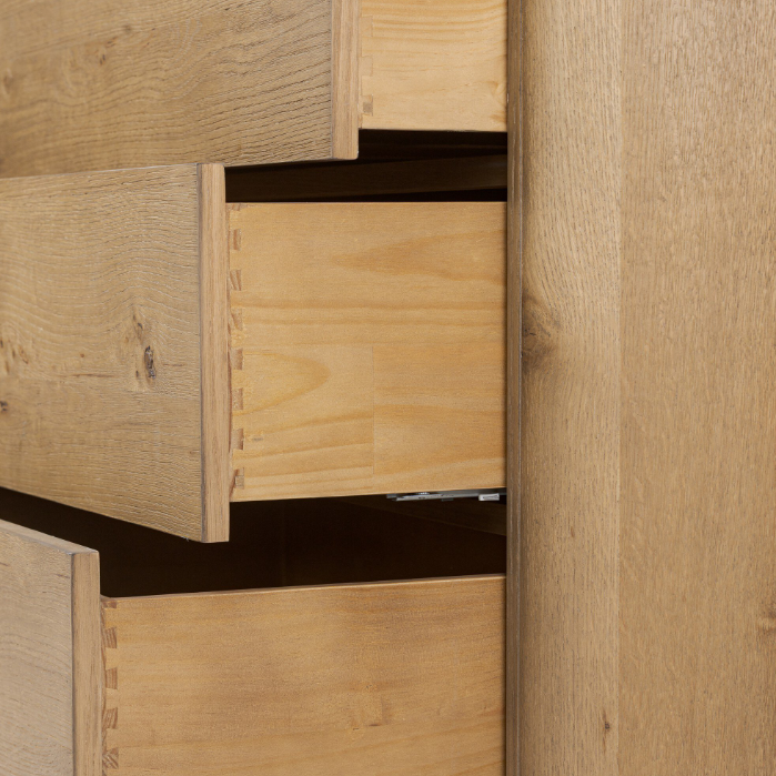 Paden 6 Drawer Dresser: 2nd Up-Close Open Drawers View