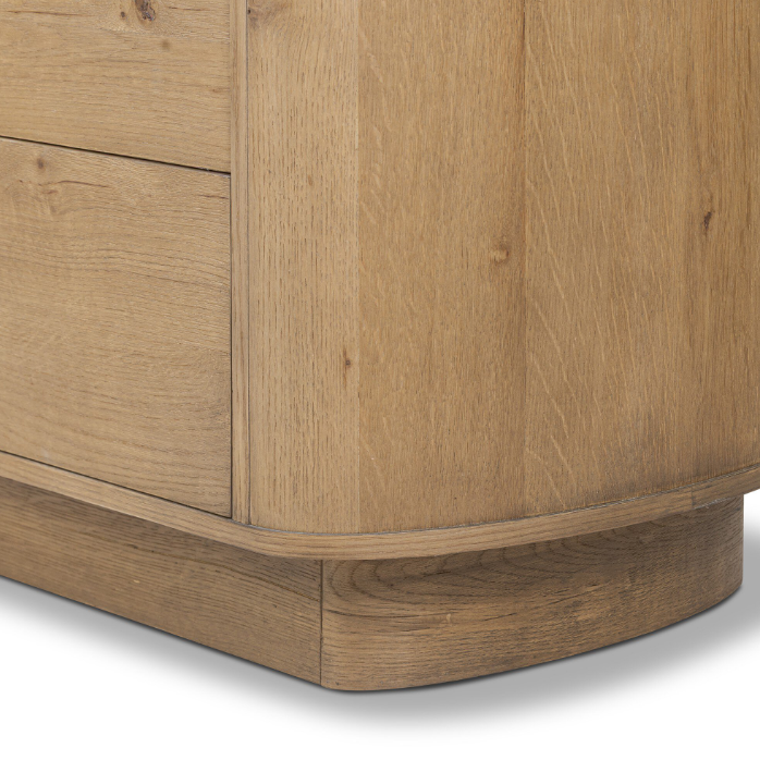 Paden 6 Drawer Dresser: Pedestal Base View 