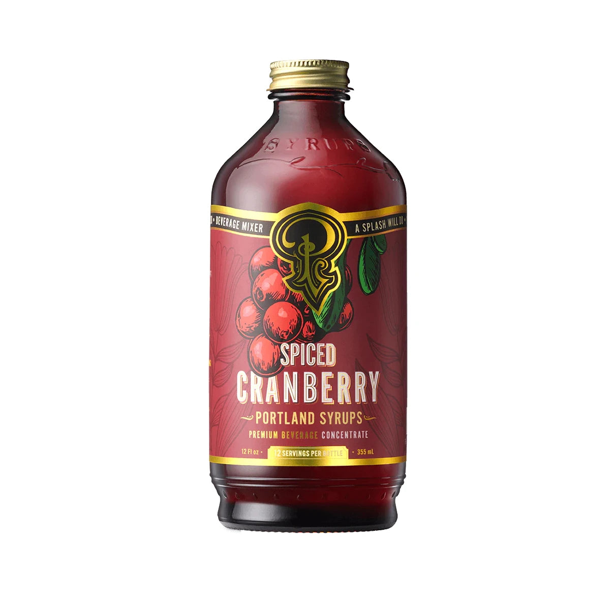 Portland Syrups Beverage Mixers - spiced cranberry