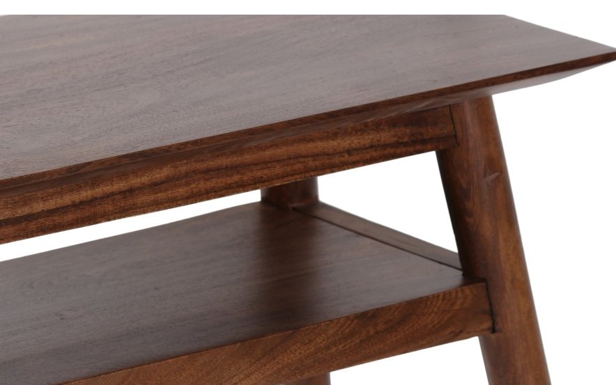 Portola Recliner Table in Walnut Finish: 2nd Up-Close Tabletop View