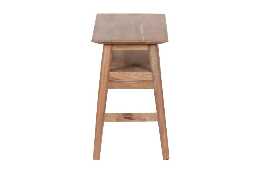 Portola Recliner Table in Natural Finish: Product Side View