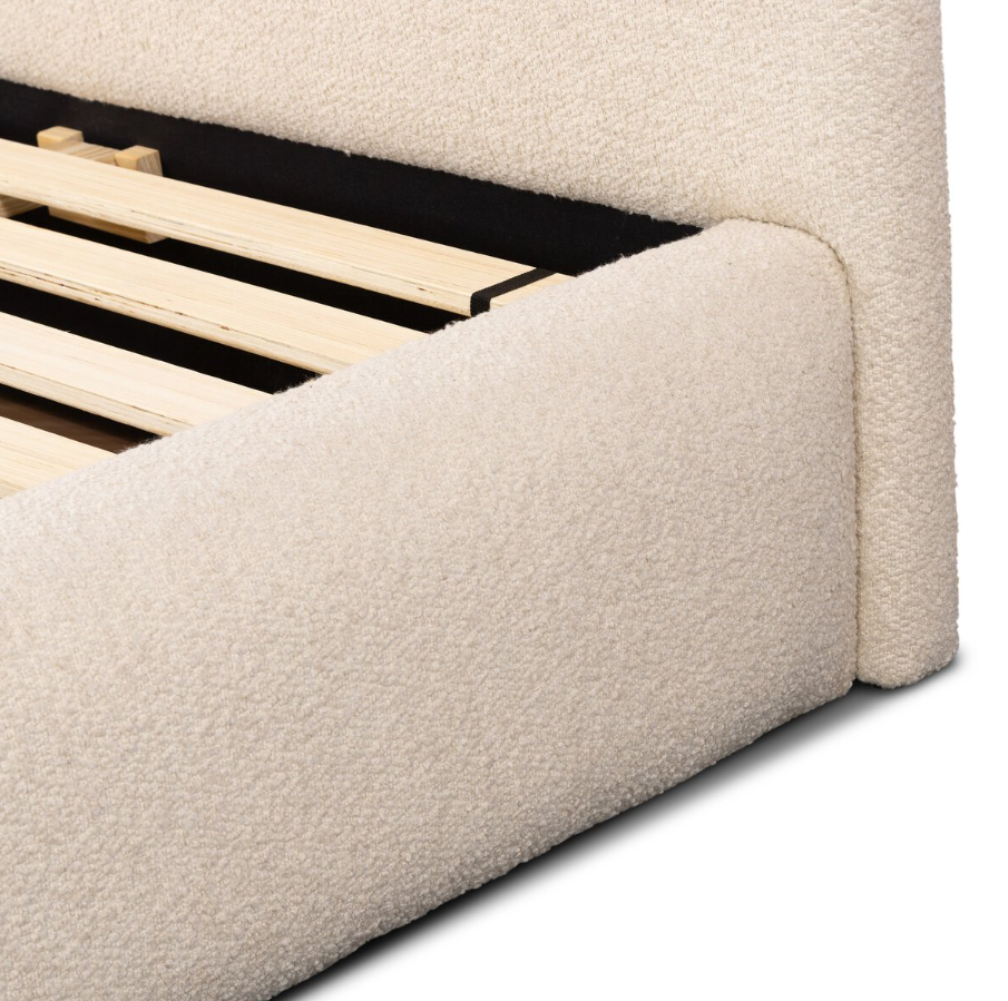 Quincy King Bed-Lisbon Cream: Product Frame View