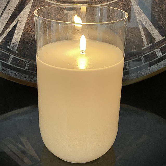 Simply Ivory Radiance Candle-4.75x8": Product View