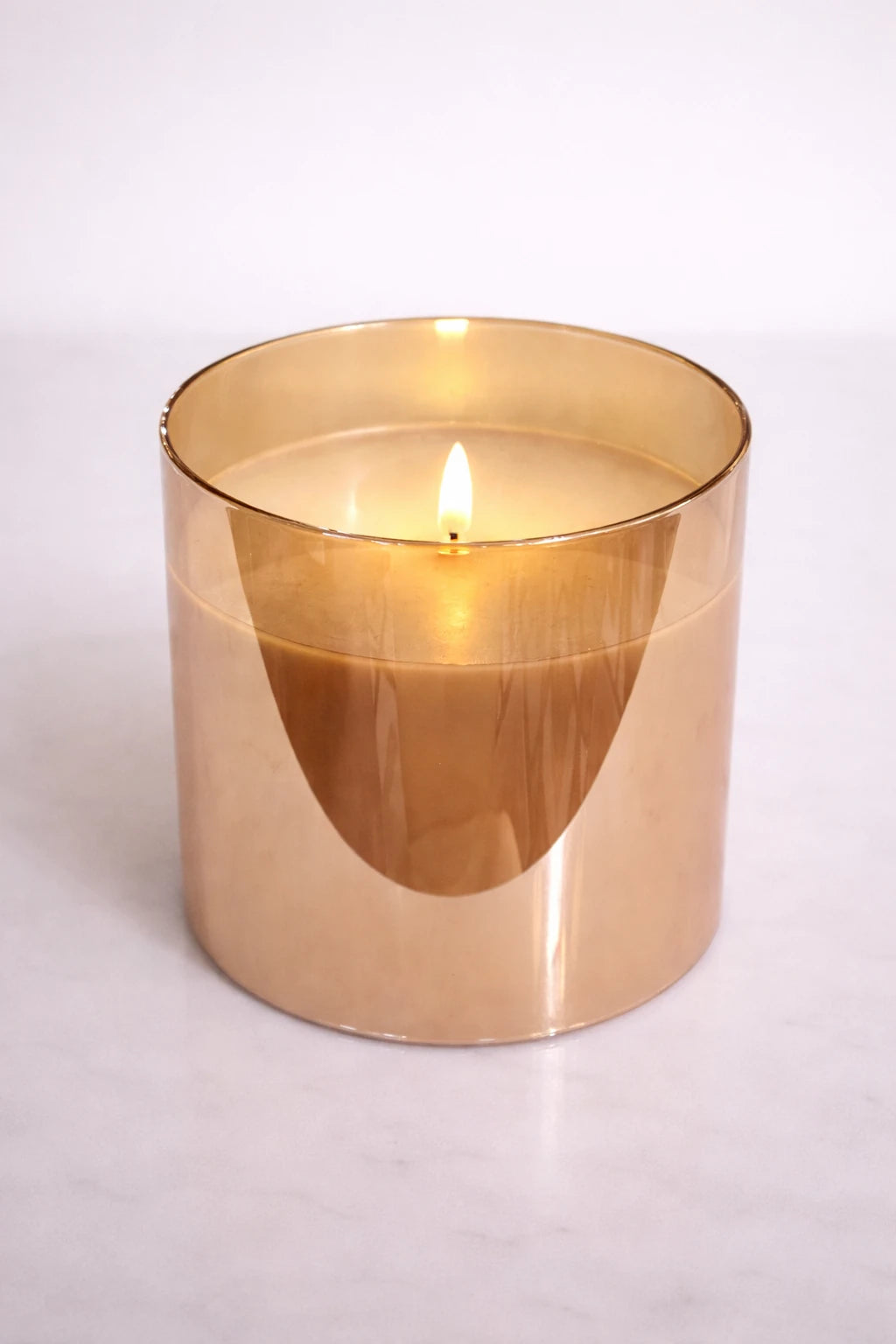 Champagne Radiance LED Wax Candle-Size 3.5 X 6: Product View